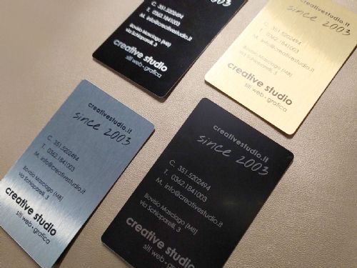 Biglietti da visita metallici