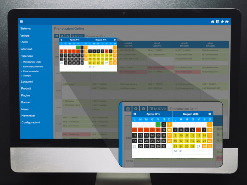 Calendario appuntamenti con disponibilità