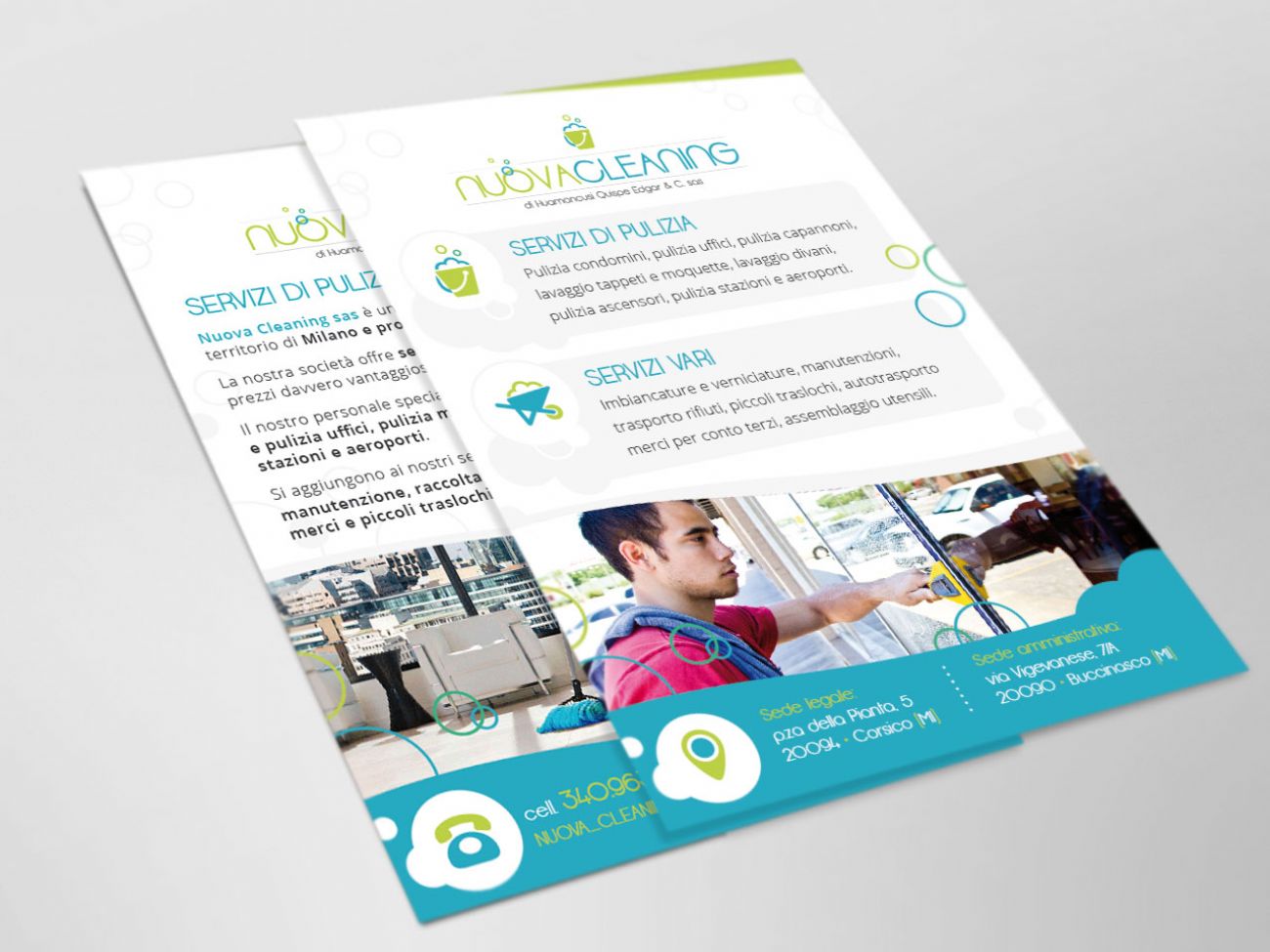 Flyer impresa di pulizie Prezzi impresa di pulizie