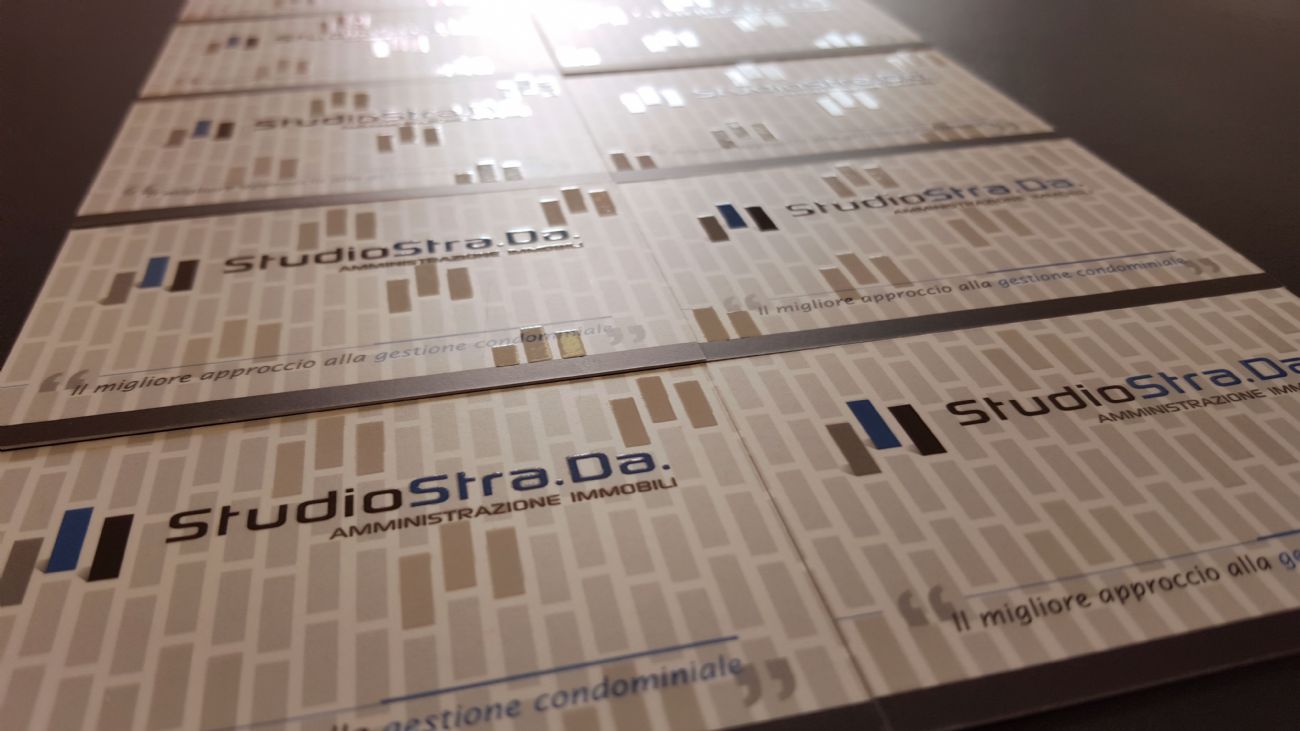 Design biglietto da visita amministratore