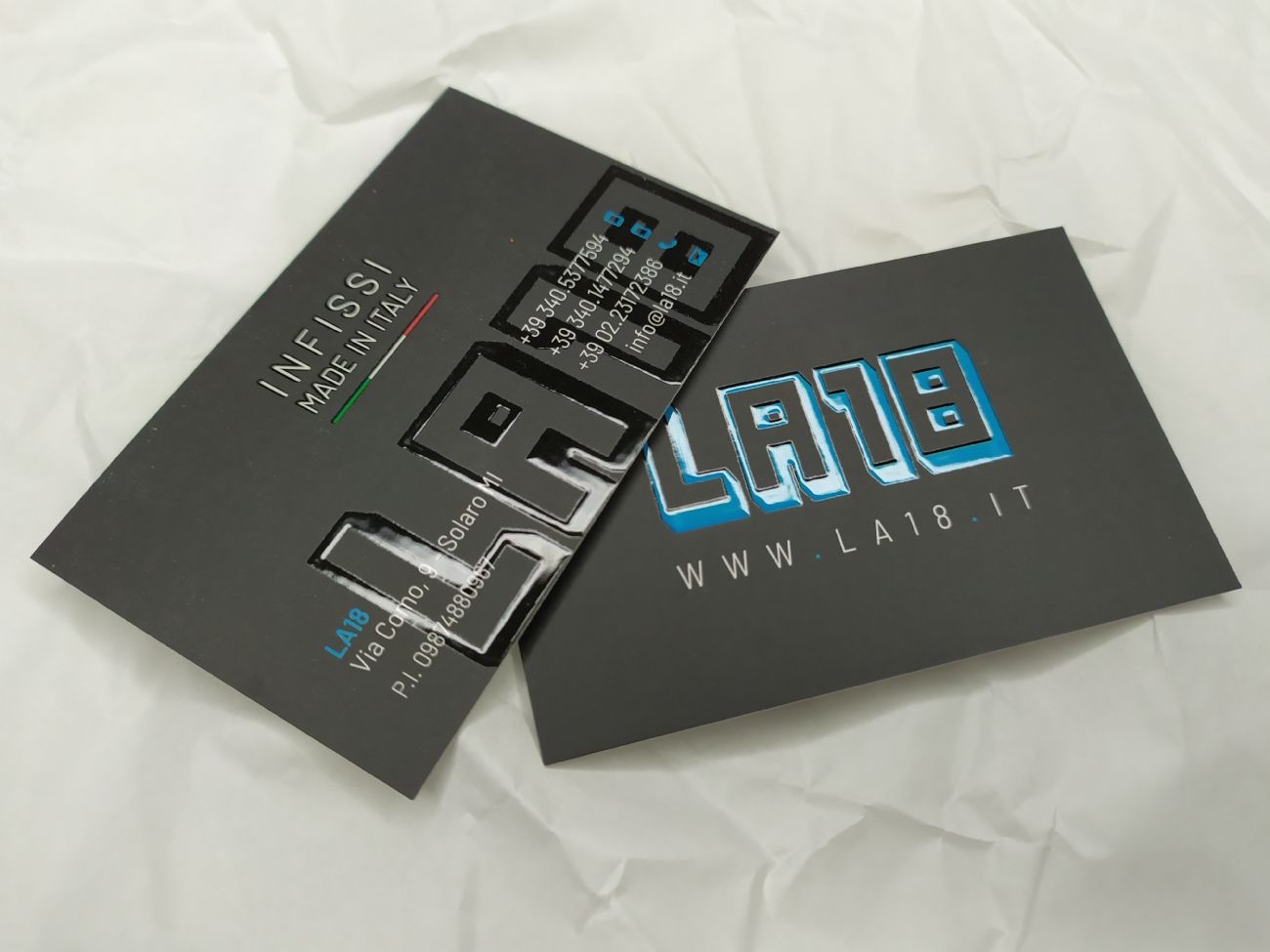 Less is more business cards