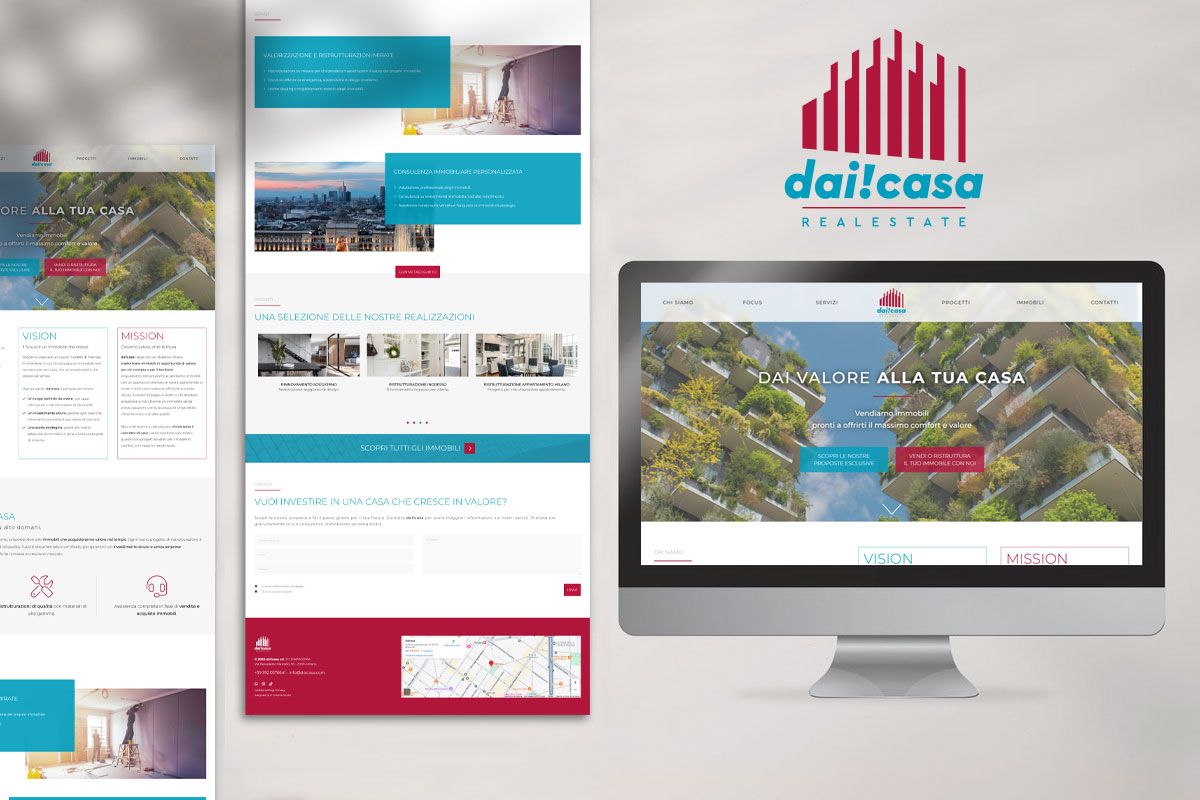 Sito single page per immobili