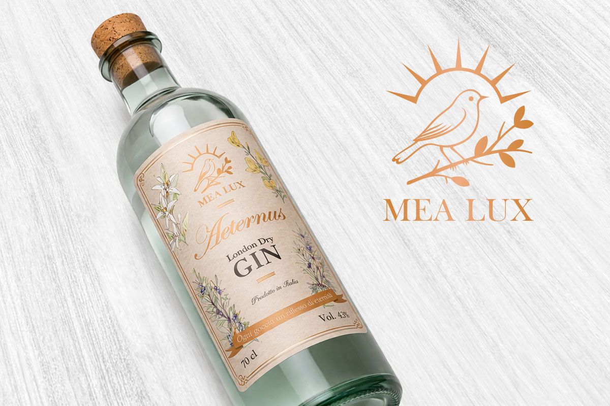 Etichetta per gin